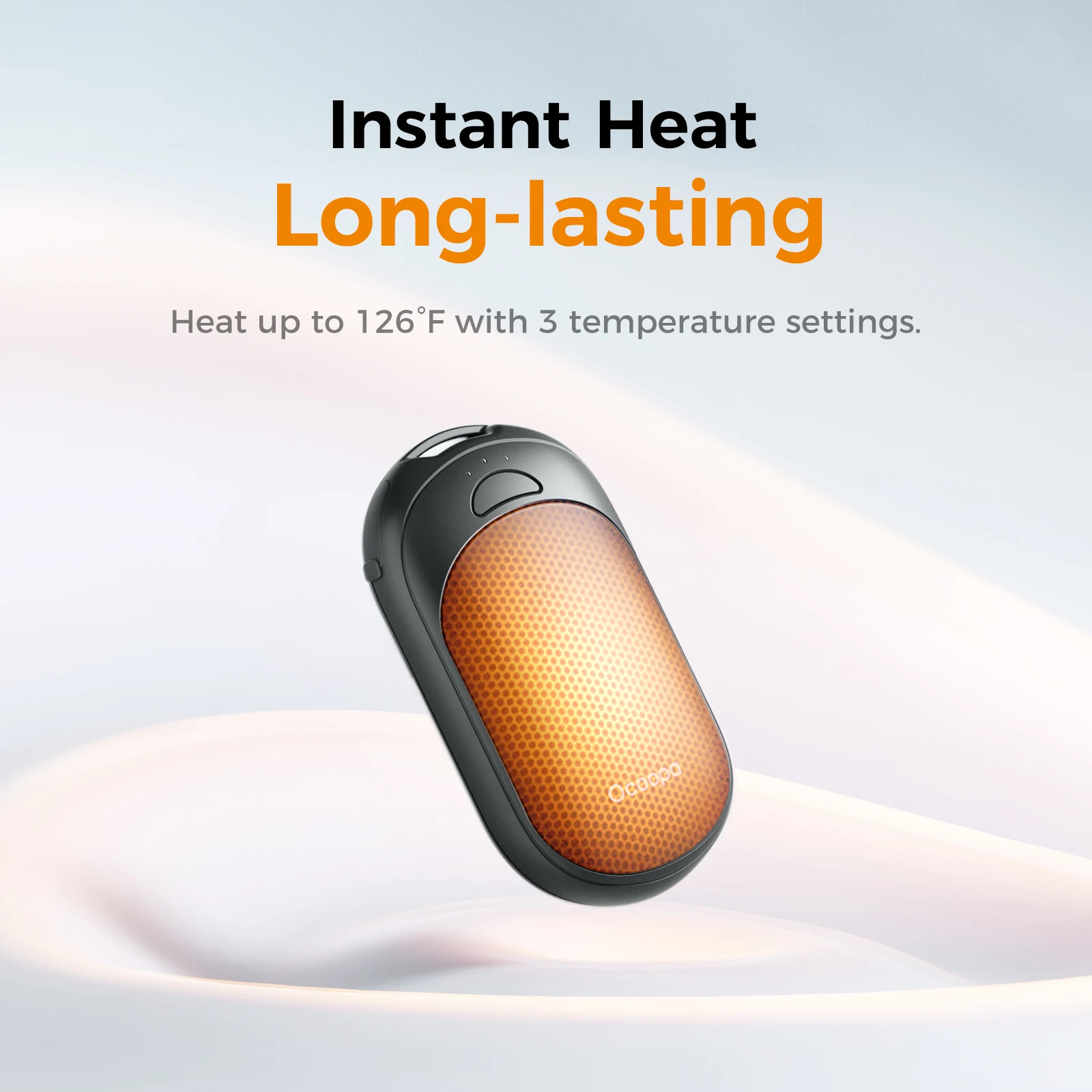 Custom Chargeable Heated Hand Warmers Mini Reusable Electric Outdoor Rechargeable Portable Heater Hand Warmer usb