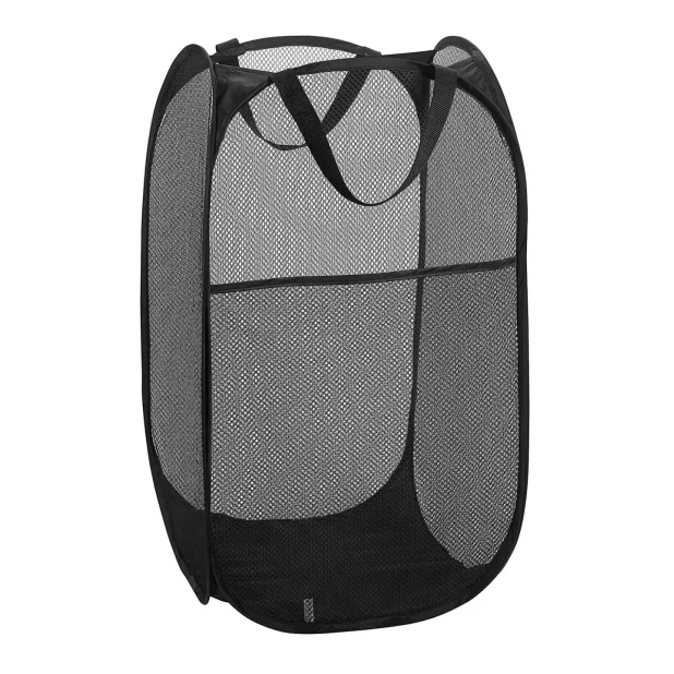 ANQI mesh pop up good quality factory made fashionable sturdy laundry hamper laundry basket