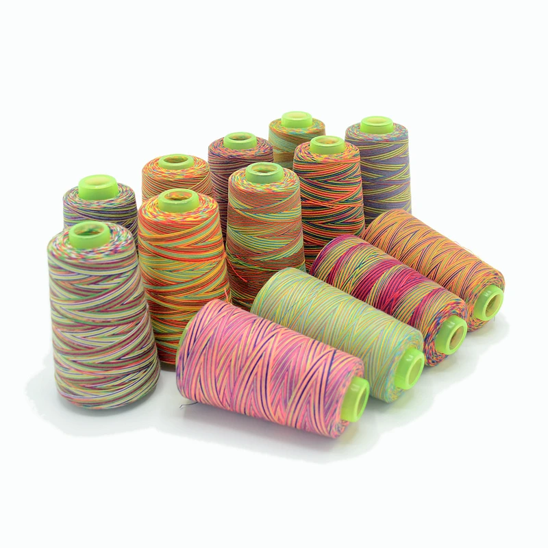 Tex 27 Overlock Sewing Thread Polyester Rainbow Sewing Overlock Threads