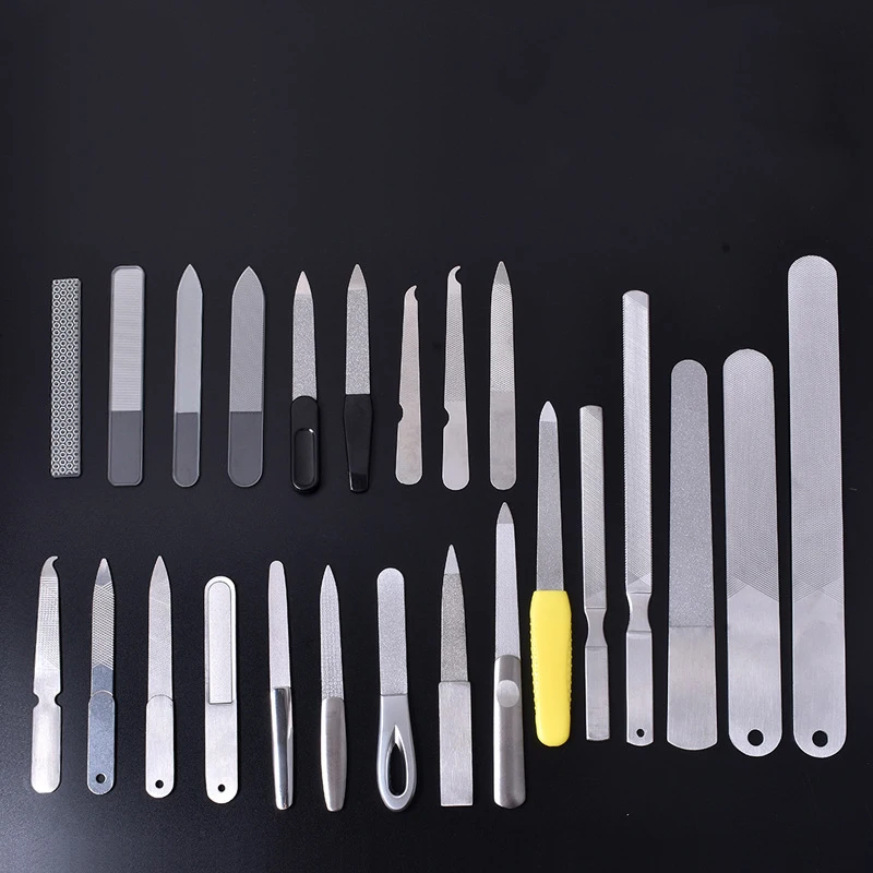 Professional glass buffer file nail polishing stainless steel polish nail file manufacturer supplier