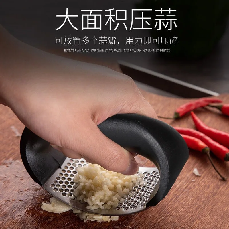 FS089 Garlic Masher Manual Pressure Garlic Clamp Household Masher Mashed Garlic Artifact Kitchen Tool Hot Sale High Quality