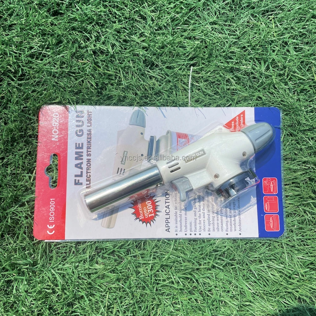 custom high-quality  hold butane gas cylinders for torch flame gun for restaurant roast beef meat