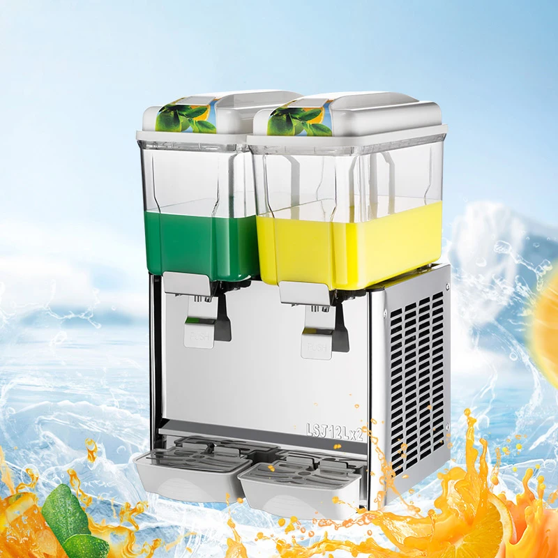 Beverage Juice Dispenser Cooler Machine / Hotel Juice Dispenser 3 tanks for buffet