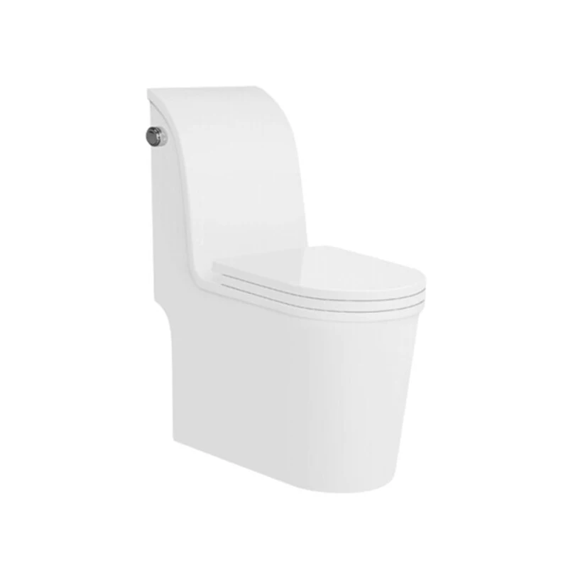 
Elongated white ceramic toilet 300/400 roughing-in toilet S-trap Concealed Tank toilet 