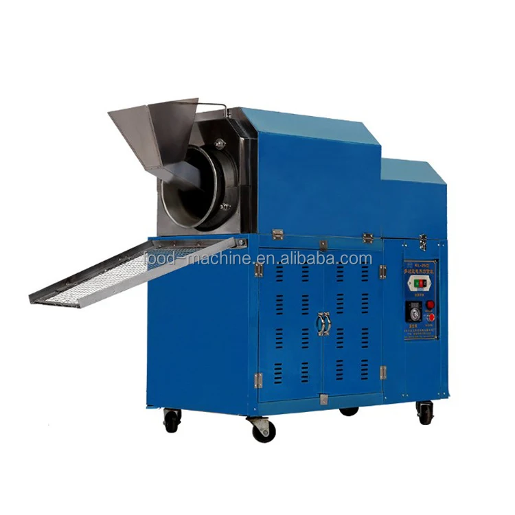 Commercial Multifunctional Gas Fired Heated Sesame Coffee Beans Sesame Seeds Roaster Machine