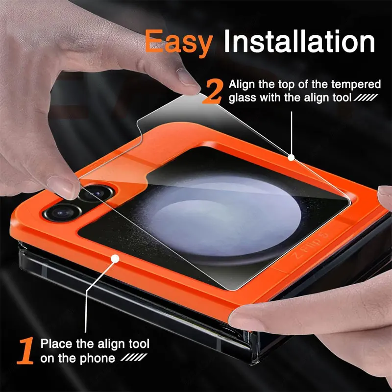 Laudtec GHM006 High Definition Phone Tempered Glass Protector Screen Protectors For Samsung Galaxy Z Fold Flip 5