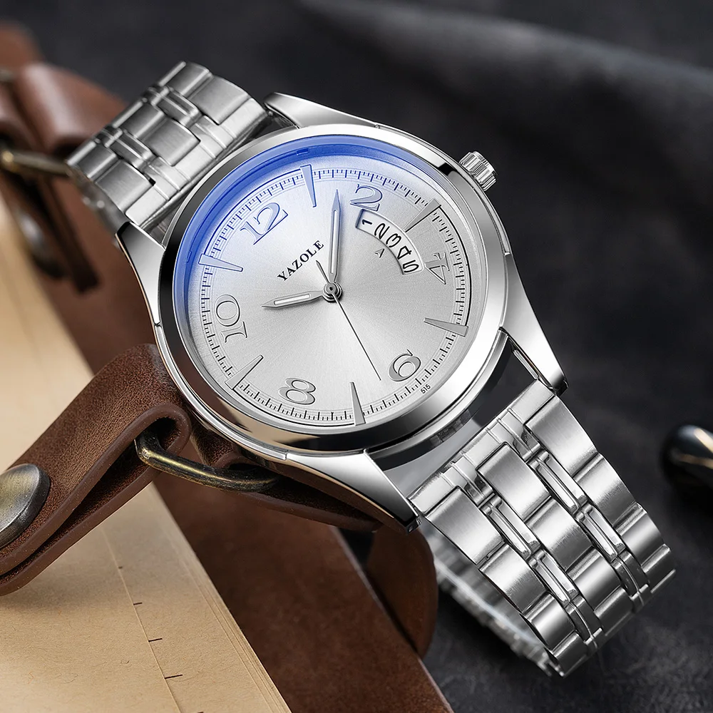 Hot Selling Mens Watches Analog Quartz Business Classic Trendy Stainless Steel Men Watch