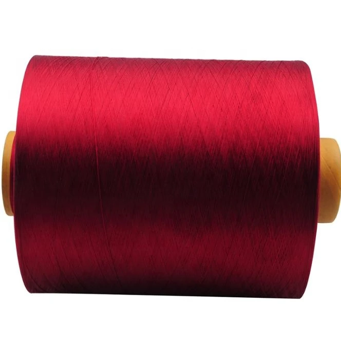 100% Polyester  Yarn Dope Dyed DTY 300D/96F SD/TBR NIM/HIM