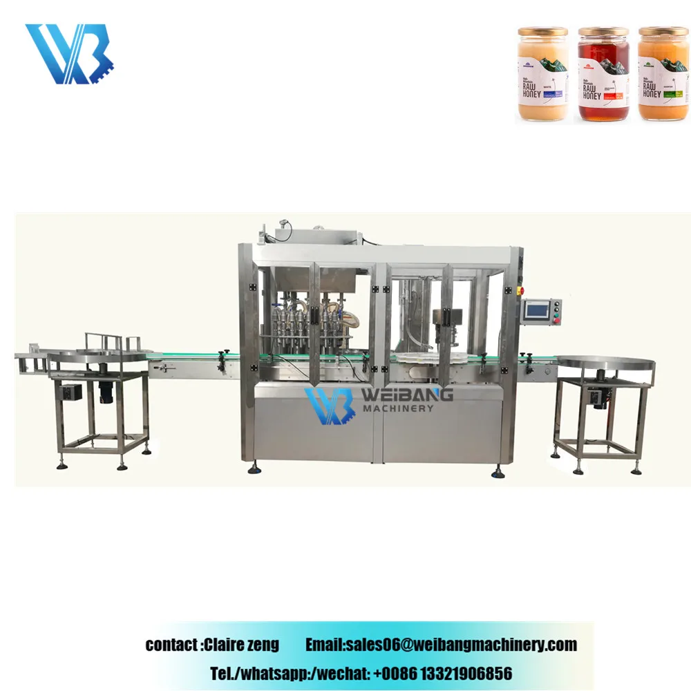 WB-NJ8 50ml 100ml 200ml 500ml chili sauce ketchup bean paste pork sauce jam automatic thick sauce filling machine