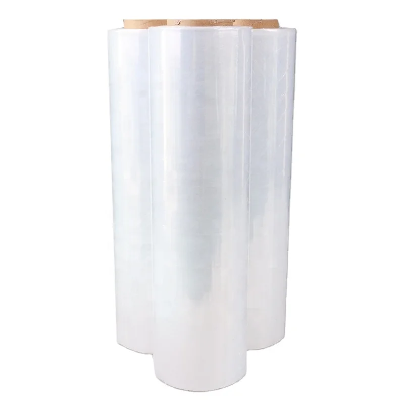 Low Price Clear 500 mm 20 micron Pallet Rap Wrap Plastic Stretch Film for Machine Furniture Packing