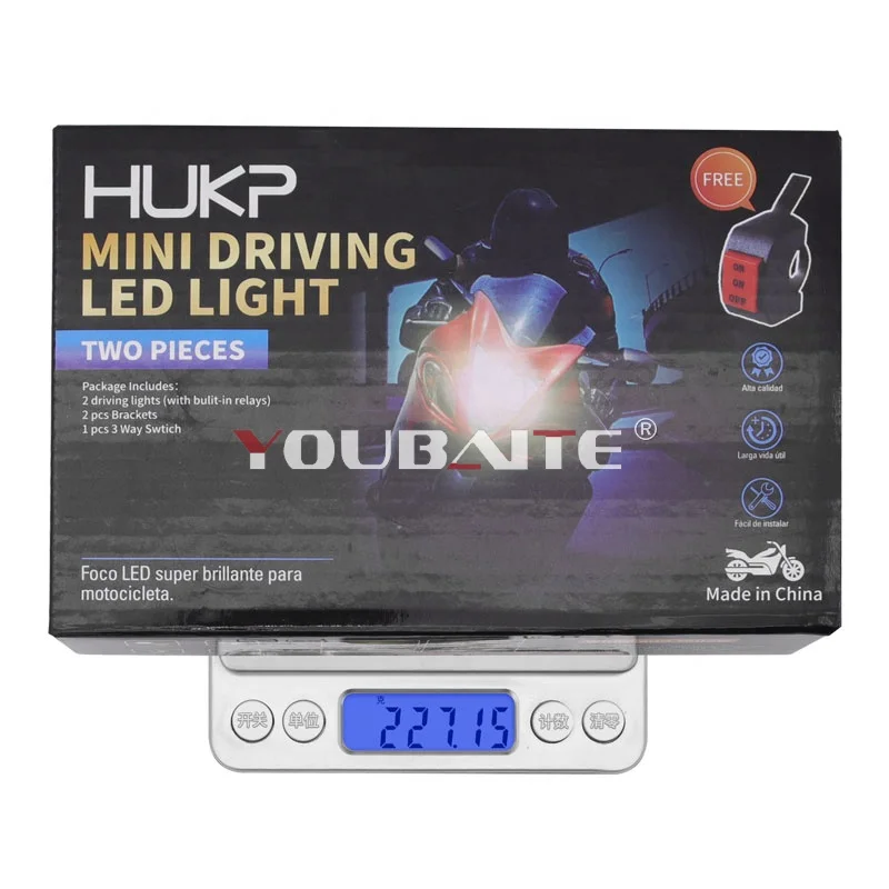 Горячая Распродажа водить мотоцикл Spotlight 6000lm мото фар 12v светодиодные фары Противотуманные пятна головного света система освещения