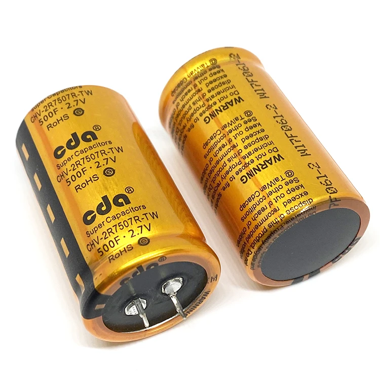 Внутреннее сопротивление Суперконденсатор CHV-2R7507R-TW 2.7V500F машина заводится-резервного копирования Высокая выходная мощность промышленного управления
