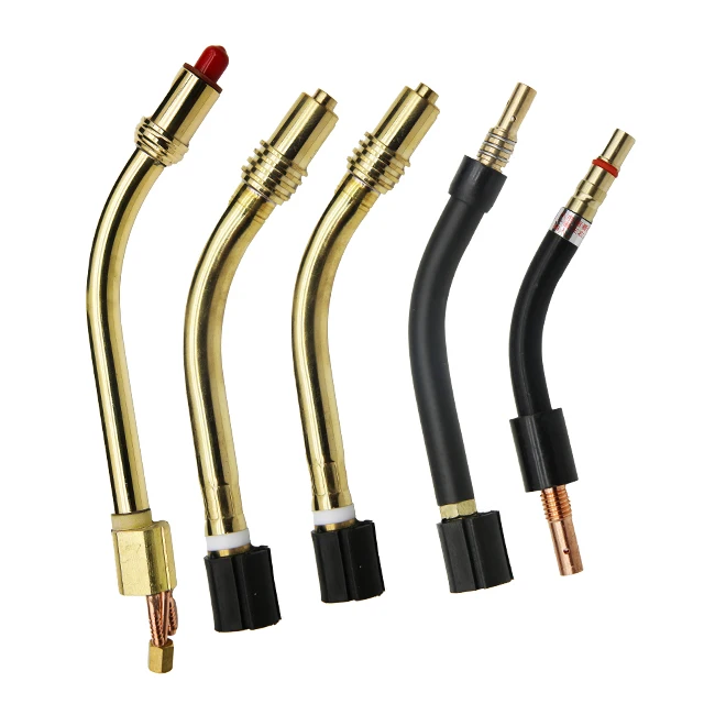 MIG MAG Welding Gun Parts 15AK/24KD/36KD Brass Swan Neck/Gooseneck MIG Welding Torch Connecting Elbow