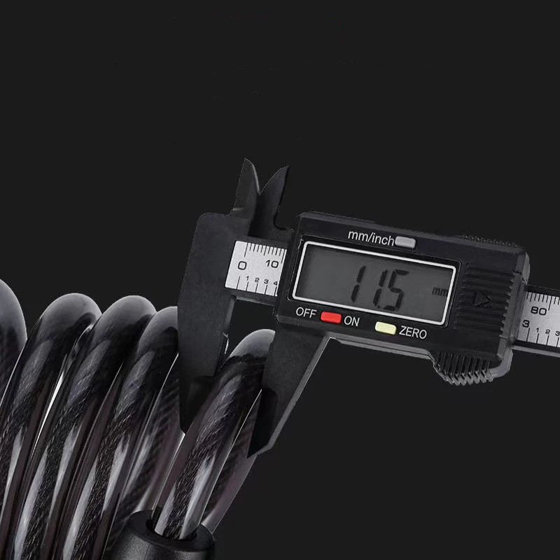 keyless silicone Bike security Lock Combination Chain Bicycle Cable Bikelock custom locks Combination for bicycle