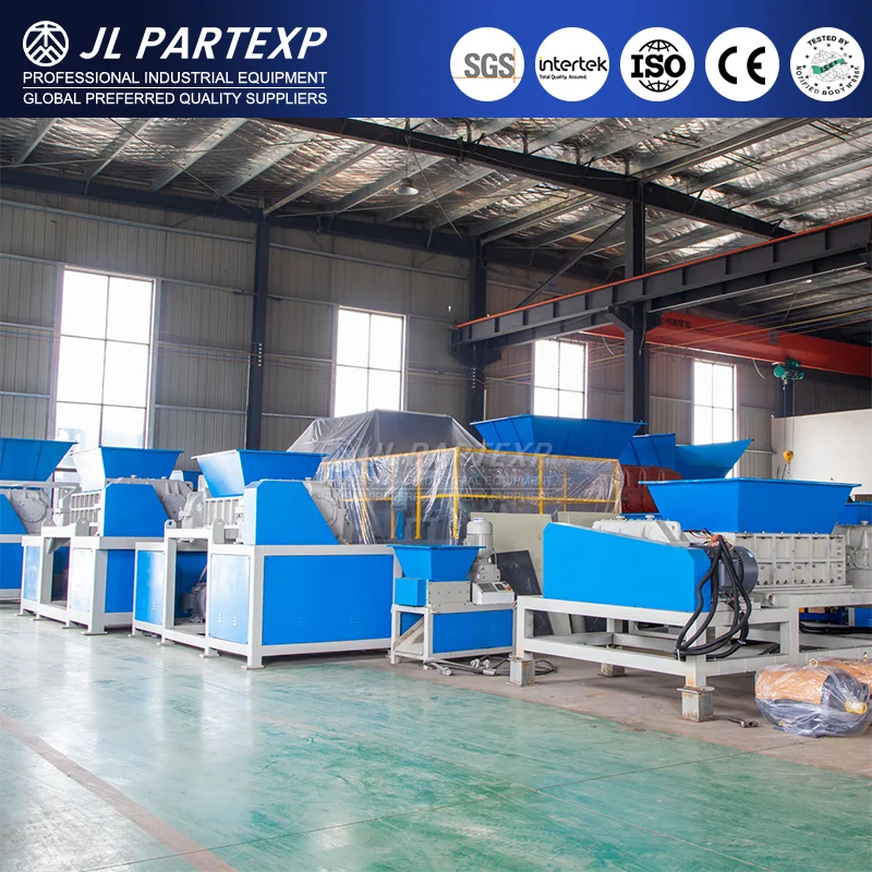 Double Shaft garden wood branch waste orchard tree log twig coconut shell wood panel pallet banana tree electric motor shredder