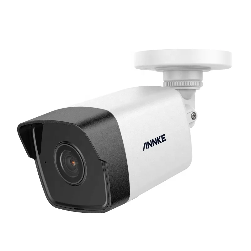 ANNKE 5MP POE IP Security Bullet Camera Built-in Mic Night Vision IR30m Weatherproof Outdoor Surveillance CCTV Camera
