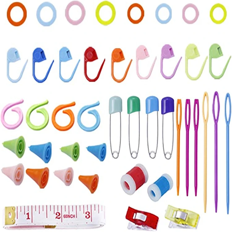 381 pcs crochet tool set Round Marking Circles Crochet Stitch DIY Craft Tool Knitting Marker