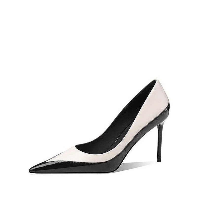 2024 Custom Manufacturer Ladies Heeled Pumps Comfortable Pointed Toe Stiletto Heels Mix Color Shoes-High Summer Collection