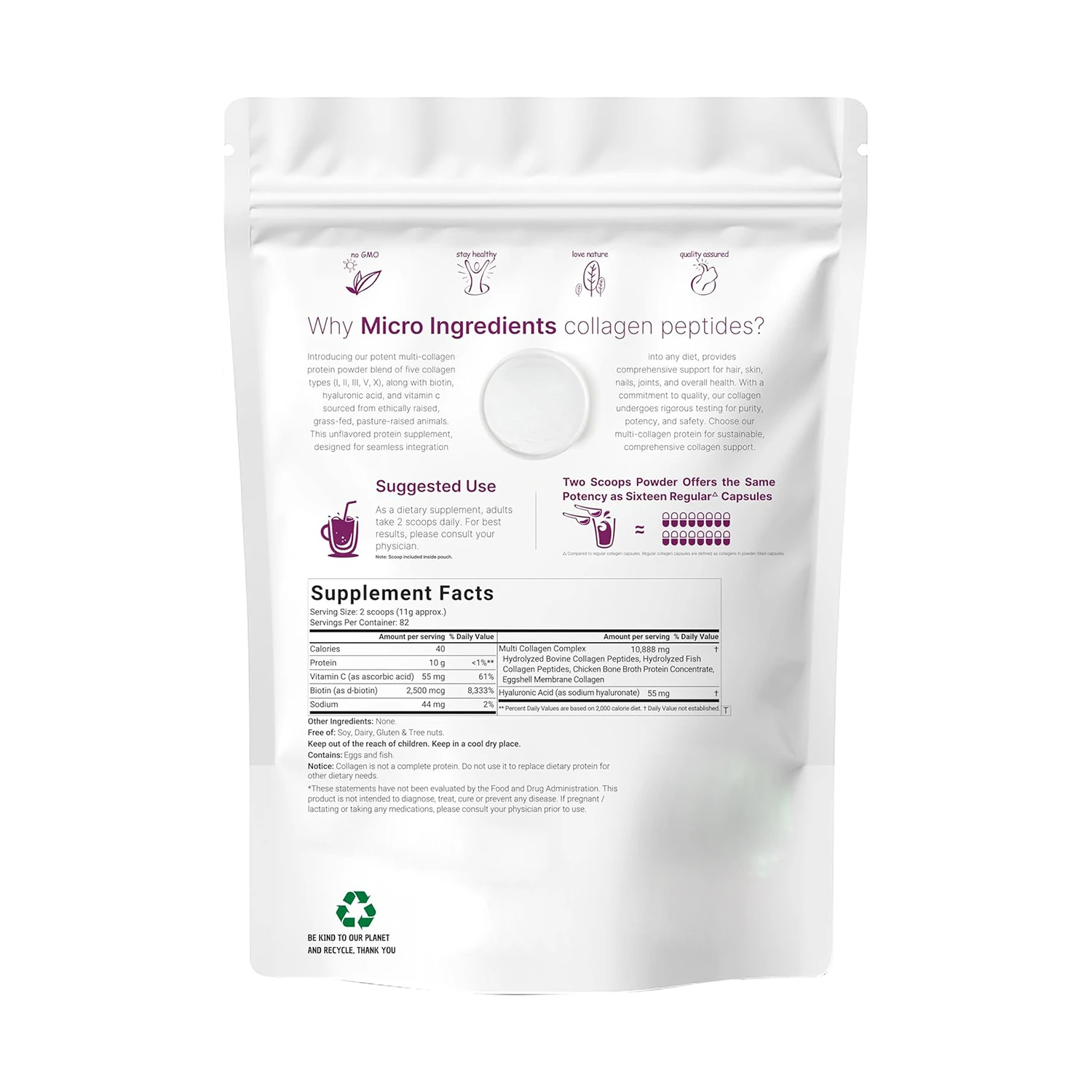 Wholesale Collagen Peptides Powder Skin collagen peptides supplements Hydrolyzed Collagen Powder