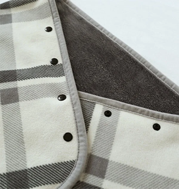 Fashion warm soft-touching fleece blanket scarf  flannel wearable cloak  blanket tippet