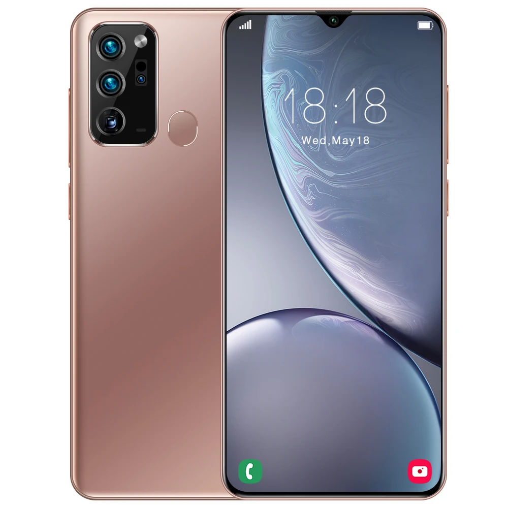 
High quality Note 20Ultra Android Mobile Phone 6.7 inch HD+ 1440*3088 5G 12GB+512GB 18MP+48MP 5000mah fingerprint face ID 