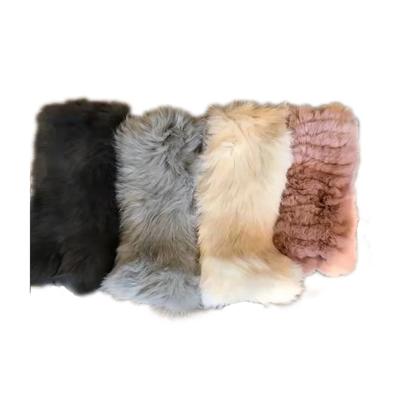 Handsome Multi-Color Keep Warm Rabbit Fur Scarves