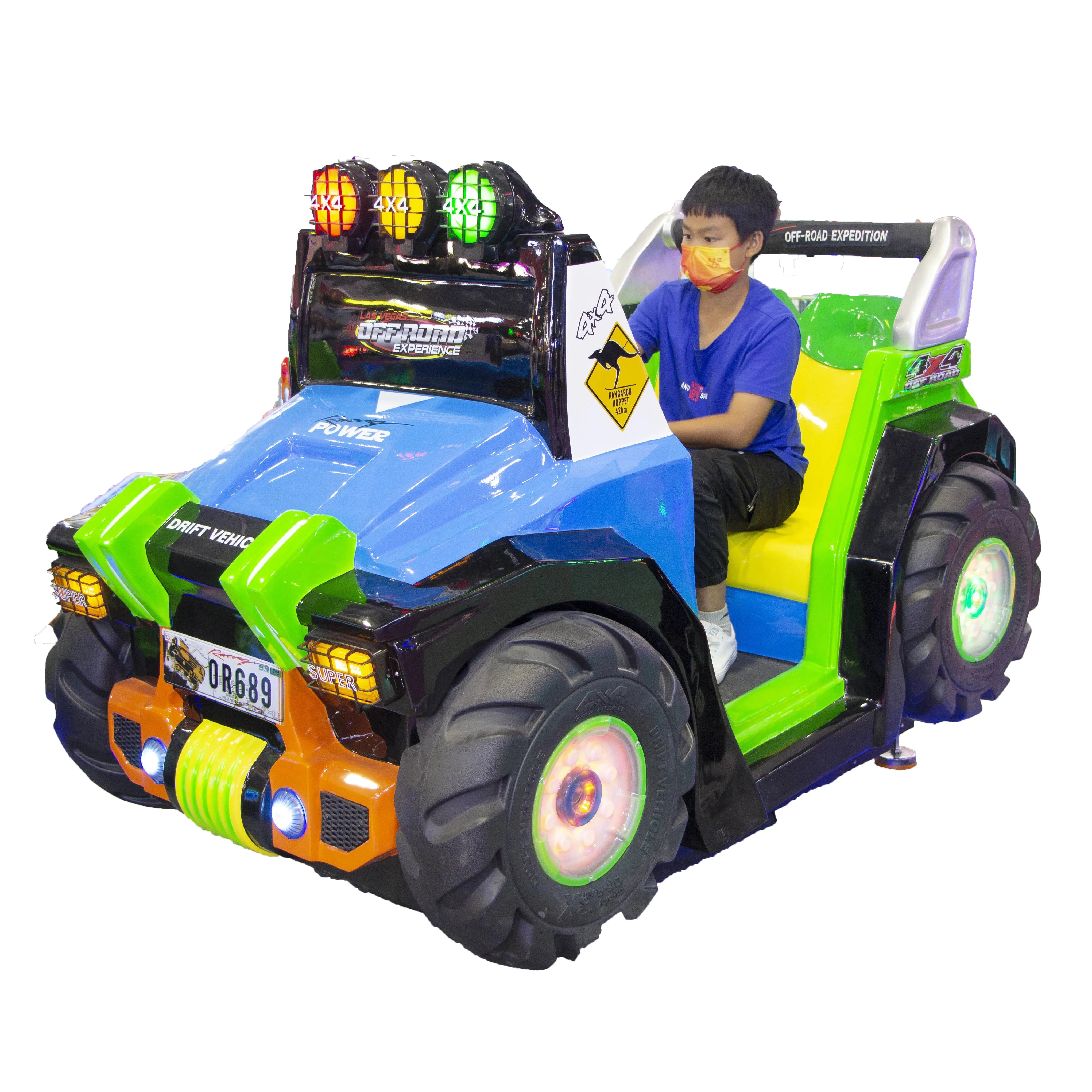 2024 Cool Car Kids Coin-Operated 3D Video Racing Games Machine Indoor Amusement with Theme Park Fiberglass Swing Kiddie Rides