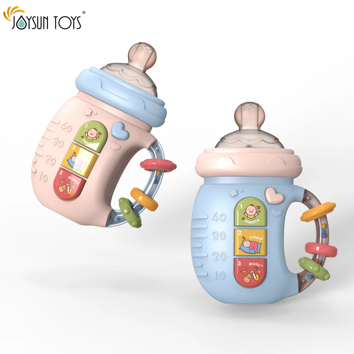Light Up Music Baby Toys for  0 Months Early Learning Educational  Keyboard Infant Toys Puzzle multi-functional Baby Bottle