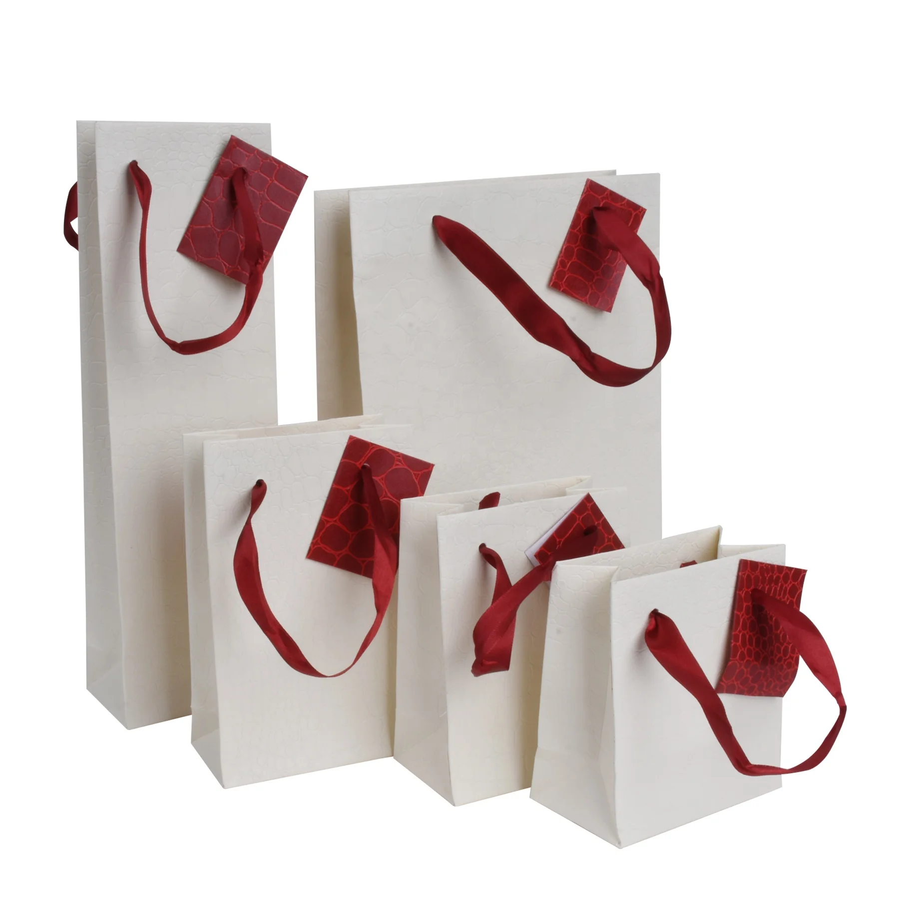 Fashionable wholesale hard kraft paper printed folding jewellery gift paper bags
