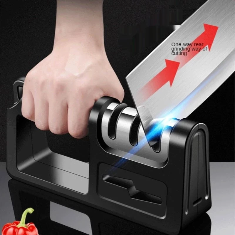 High Quality 4-in-1 Kitchen Knife Sharpener 4 Stage Knife Scissor Sharpener
