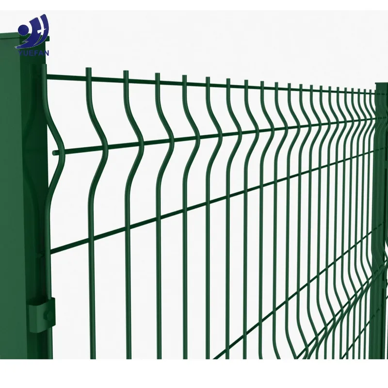 Coated 3D Welded Wire Mesh Fencing Panels High-performance Agricultural PVC Metal Iron Garden Fence Security Fence 100 Sets