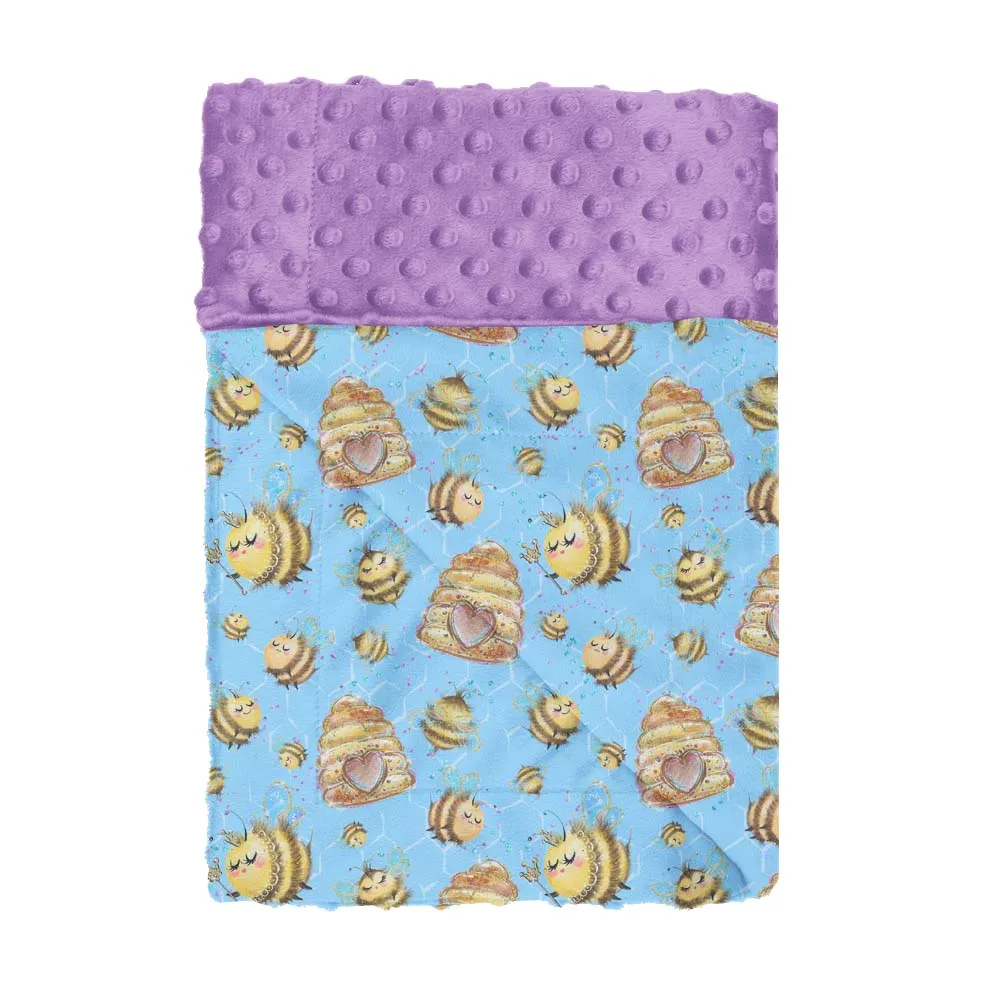 
Sublimation Blanks Blankets Minky 100 Polyester Minky Dot Baby Blanket For Baby Minky Throw Blanket 