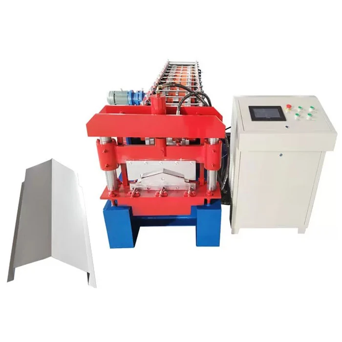 Color steel metal roof ridge sheet roll forming making machine