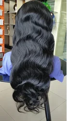 Wholesale hot sale new style transparent lace front wig virgin cuticle aligned Brazilian human hair lace frontal wig