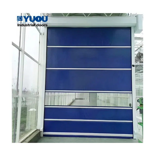 factory industrial automatic quick access pvc accordion door high-speed doors and roll-up doors for food businesses
