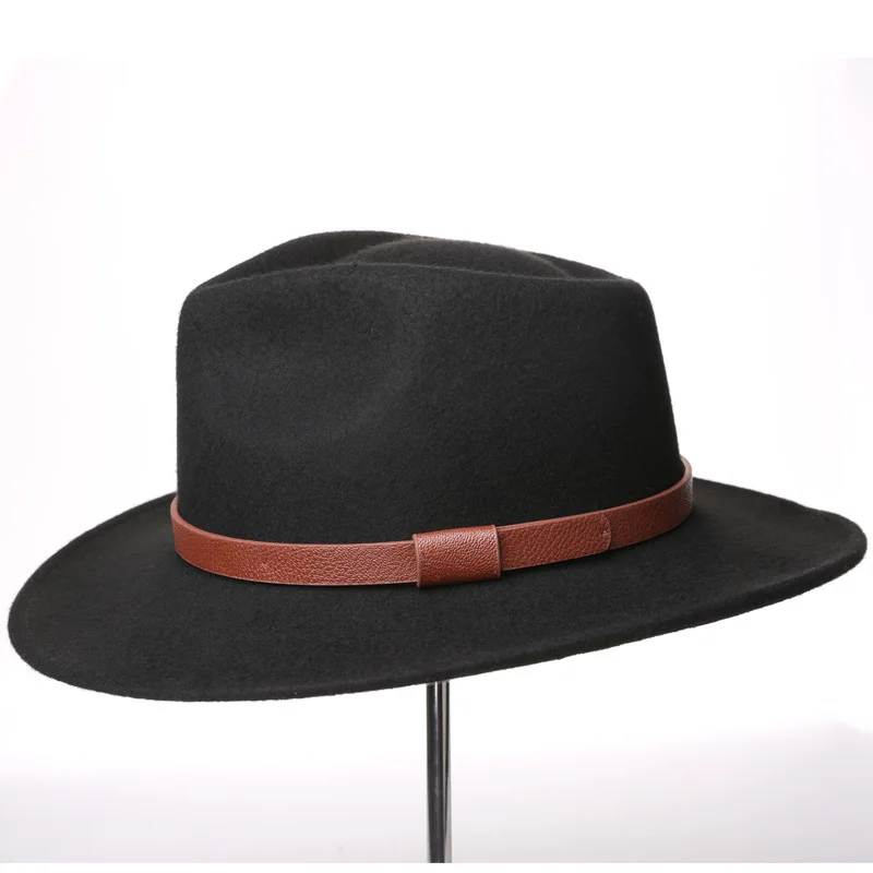 
high quality wool felt brown western cowboy hat for mens and women 