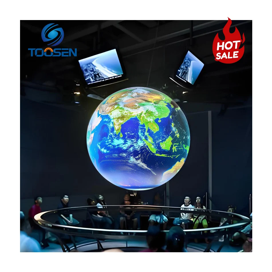 Toosen Factory Stock Outdoor Spherical P5LED Sphere Display Advertising Waterproof Globe LED Video Exterior Pantalla Ball Screen