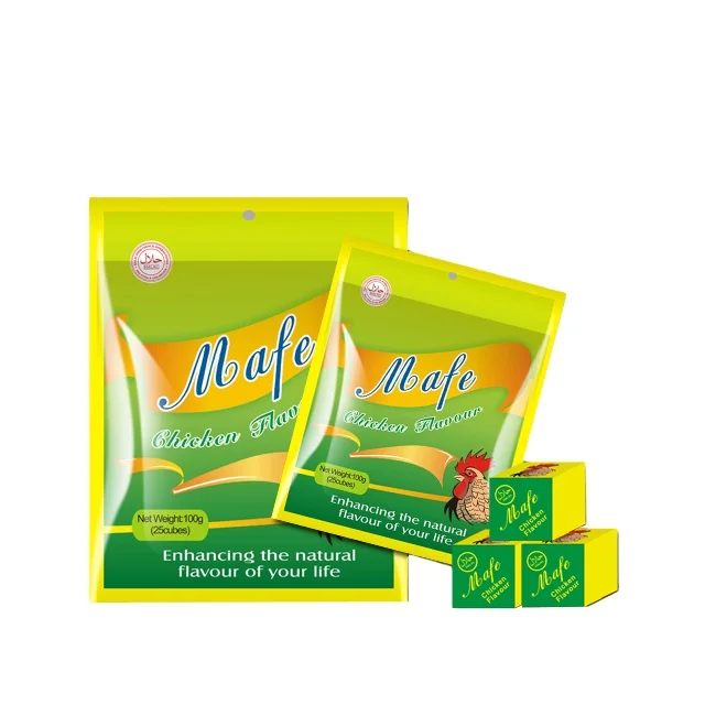 Good taste chicken flavor bouillon cube 4g*20/50/100 pcs package seasoning cube mixed spices &compound stock seasoning