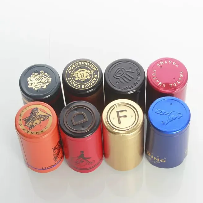 China Supplier Packaging Customized PVC Sleeve Aluminum Shrink Capsules  for Whiskey Rum Gin Wine