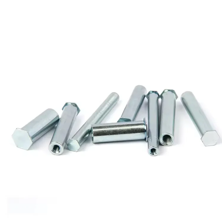 Zinc & Nickel Plated 3.5M3 Carbon Steel Hexagon Blind Stud with Hex Nut Self Clinching Standoff for Sheet Metal