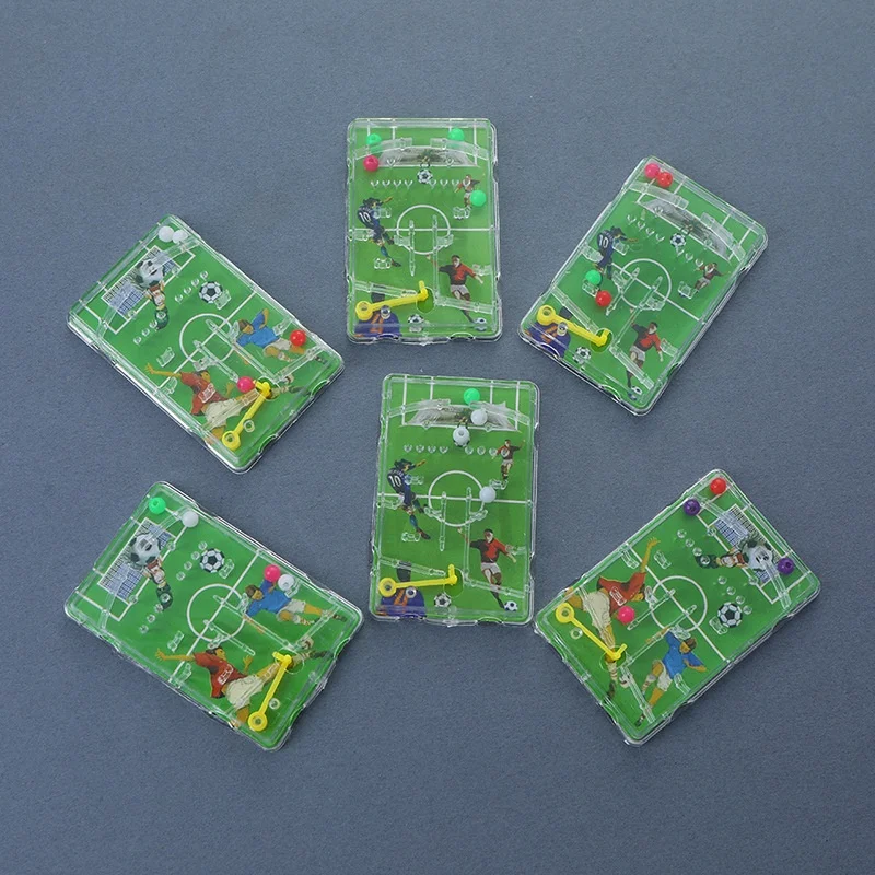 New Cheap Children Play Maze Plastic Handheld Mini Football Word Cup Pinball Games Pinball Board Game