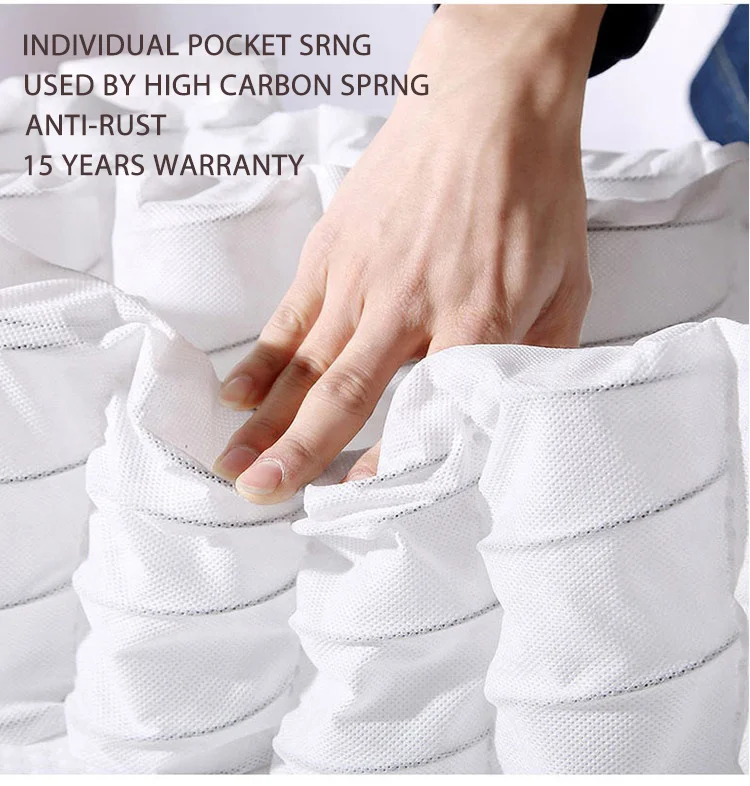 OEM high quality foam encasement royal queen single bed mattress