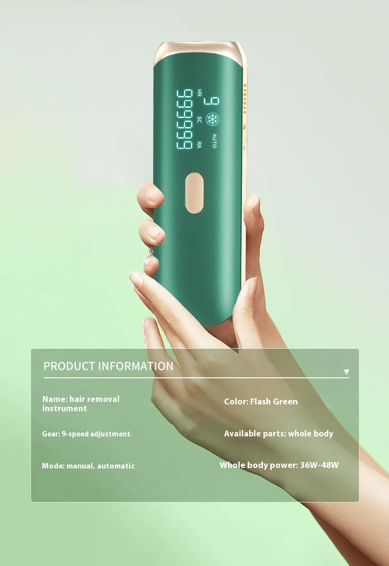 IPL Digital Display Epilator Ice Cooling Hair Remover