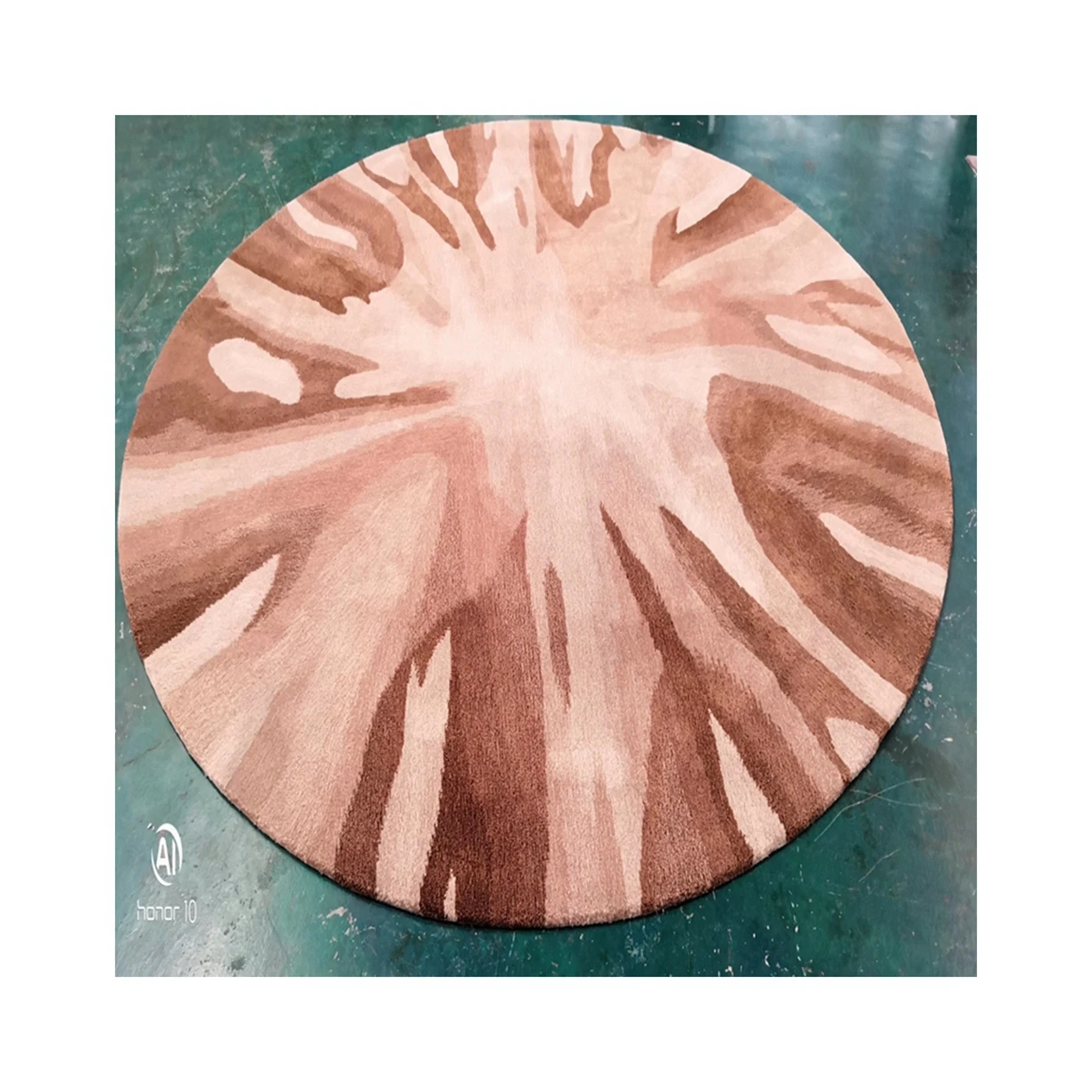 Wool blend Viscose Cotton Cloth Backing Rug Hand Tufted Rug