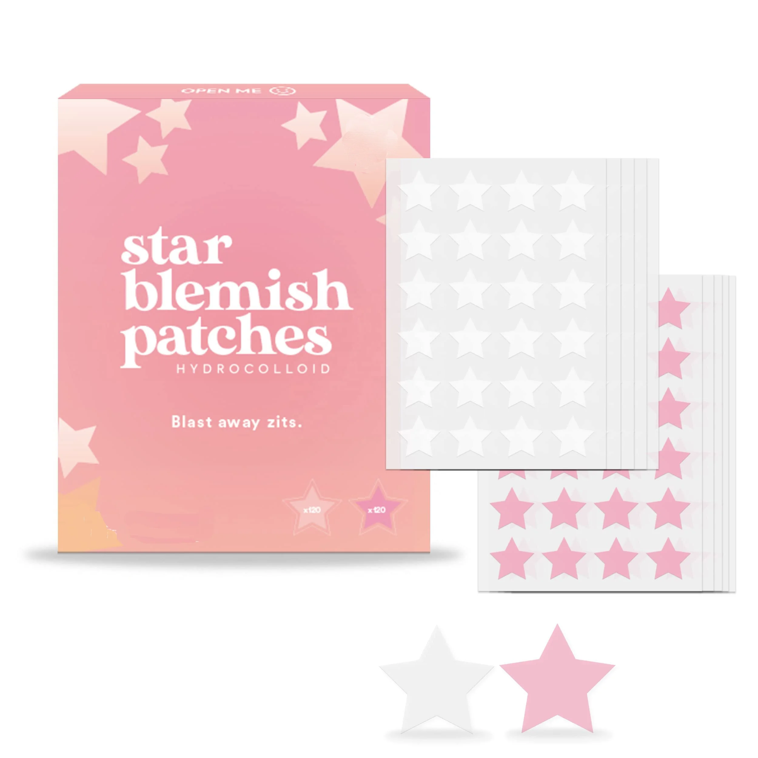 Face Healing Pimple Cover Spot Treatment Large Hydrocolloid Acne Patches parche hidrocoloide para cubrir granos de acne