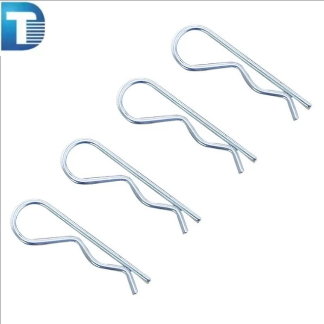 ISO Certified Stainless Steel Retaining Spring Pins Zinc Alloy Cotter Pin with Zinc Plating Finish