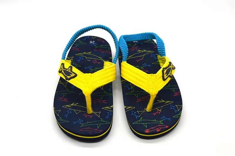 New Design Kids Cartoon Slippers Toddlers Shoes Boys Beach Flip Flops Sandals