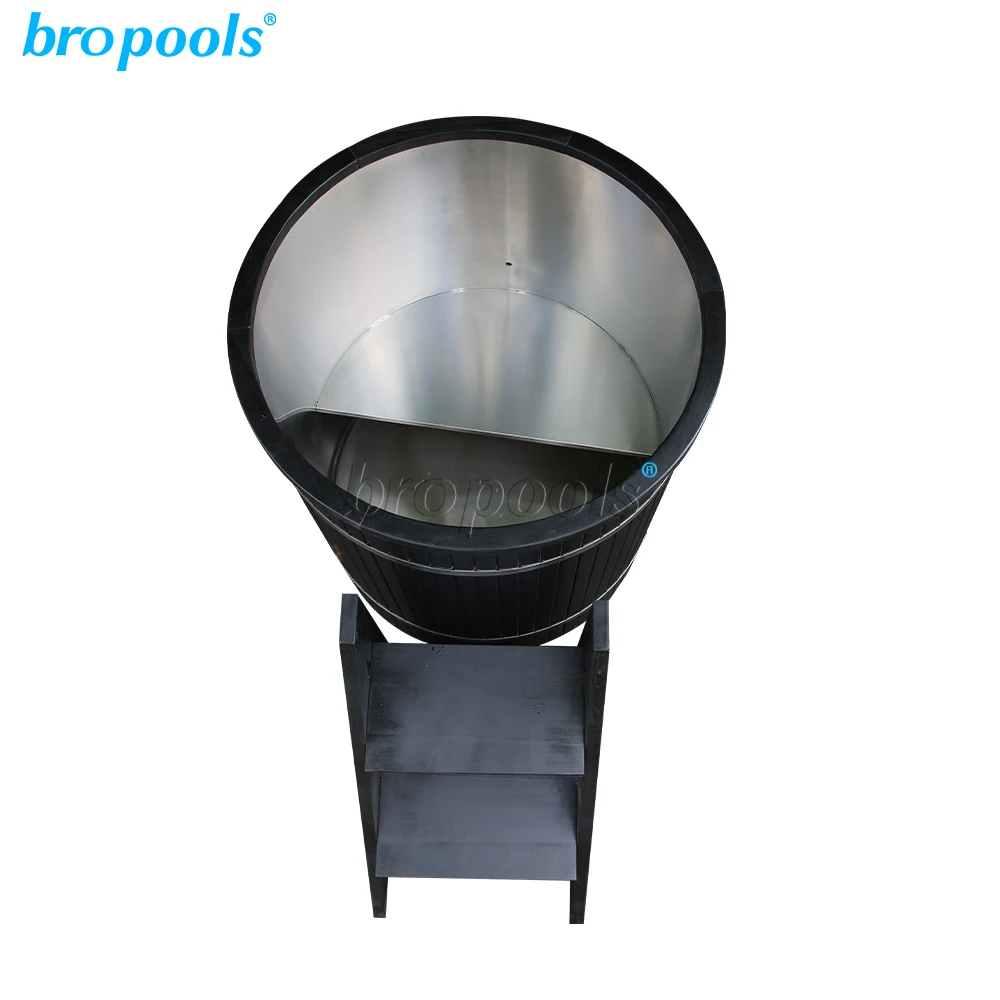 Bropool Factory Direct Smart Automatic App Controlled Cold Plunge Ice Bath Spa Tub Modern Design Outdoor Exterior Use Chiller