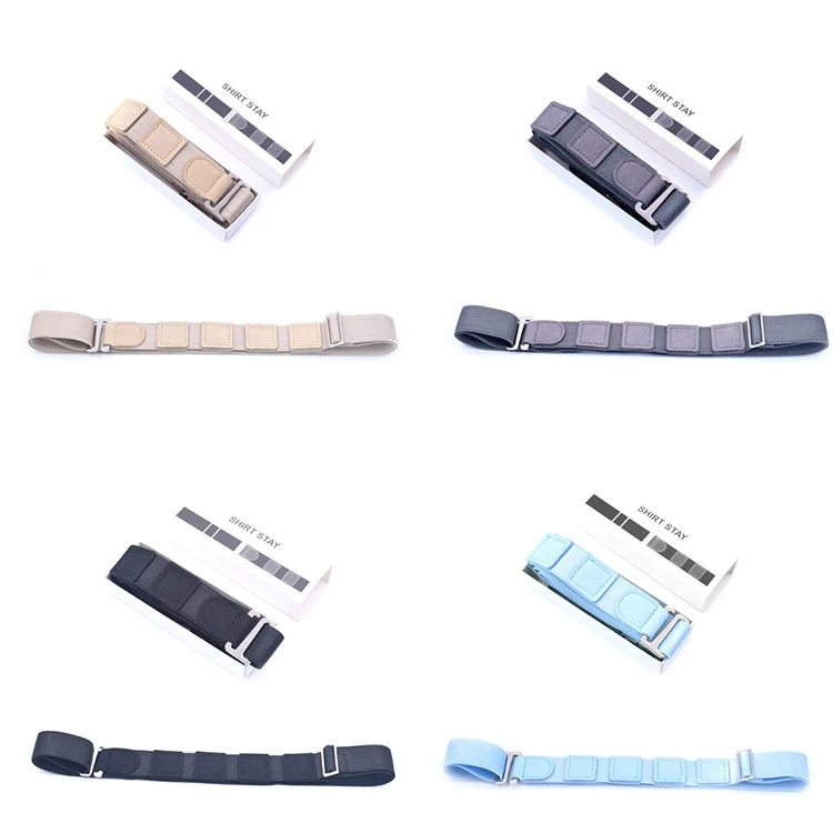 
Non-slip Wrinkle-Proof Locking Adjustable Strap Holder Women Men Belt Shirt Stay 