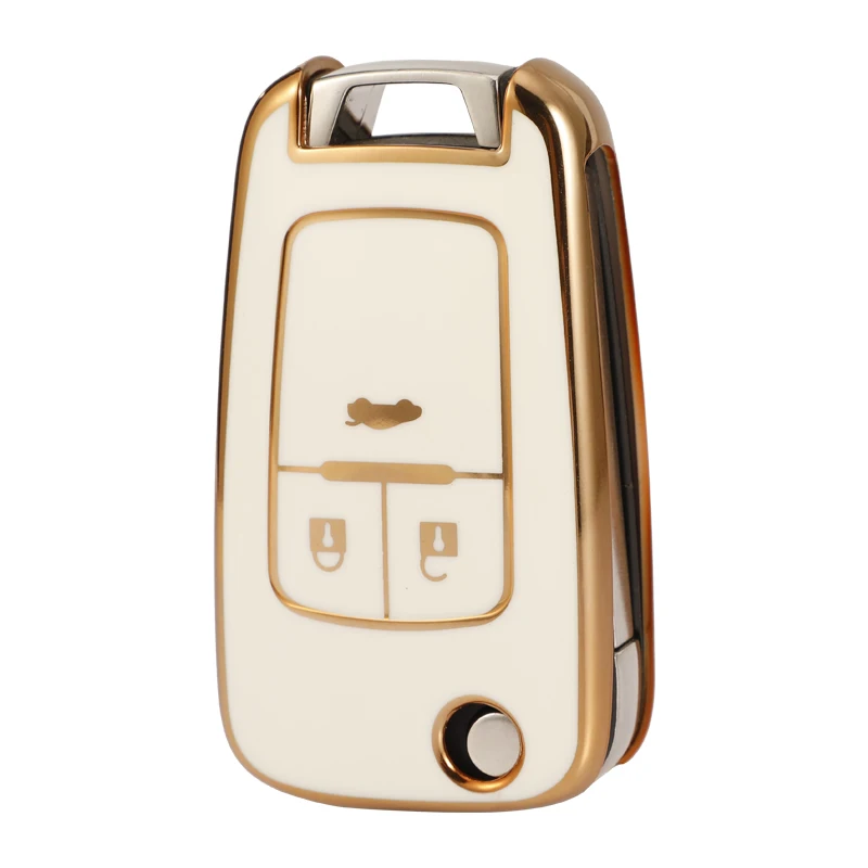 TPU Chevy Key Fob Cover,Keyless Remote Control Protector Replacement Fit for Chevrolet Equinox ,Car Key Case for Chevrolet